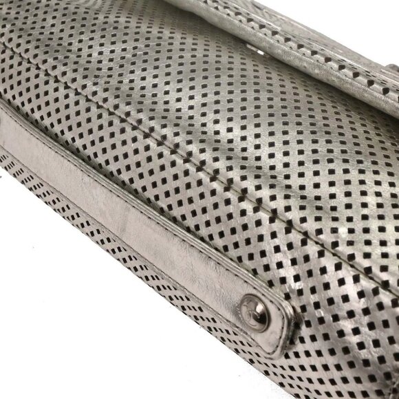 Chanel Silver Perforated Lambskin Handbag 144899 - Picture 3 of 10